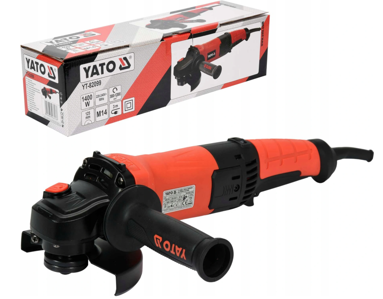 

Болгарка, шліфмашинка кутова, кутошліфувальна машинка, YATO, YT-82099