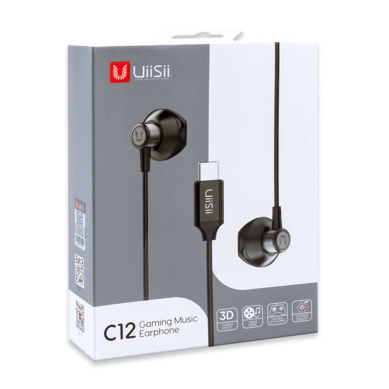 

Наушники UiiSii C12 Type-C, черные, Черный