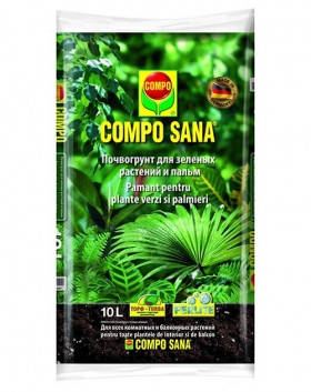 

Торфосмесь для зеленых растений и пальм Compo Sana, 10л