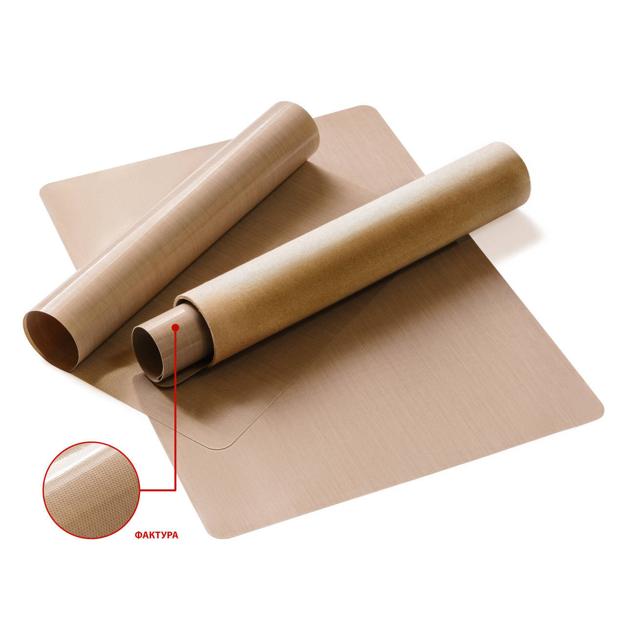 

Тефлоновый коврик 30х40 см 0,22 мм для выпечки