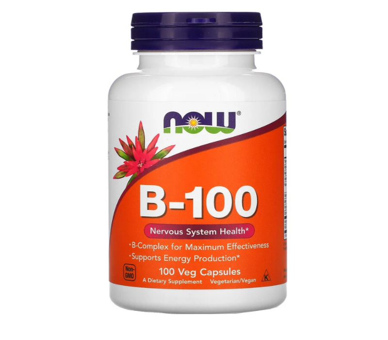 

Витамины группы В "B-100" Now Foods, 100 капсул