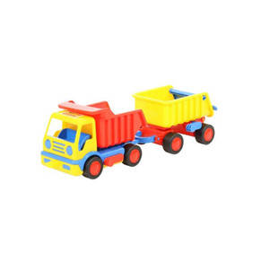 

"Базик", автомобіль-самоскид з причепом (у сіточці)