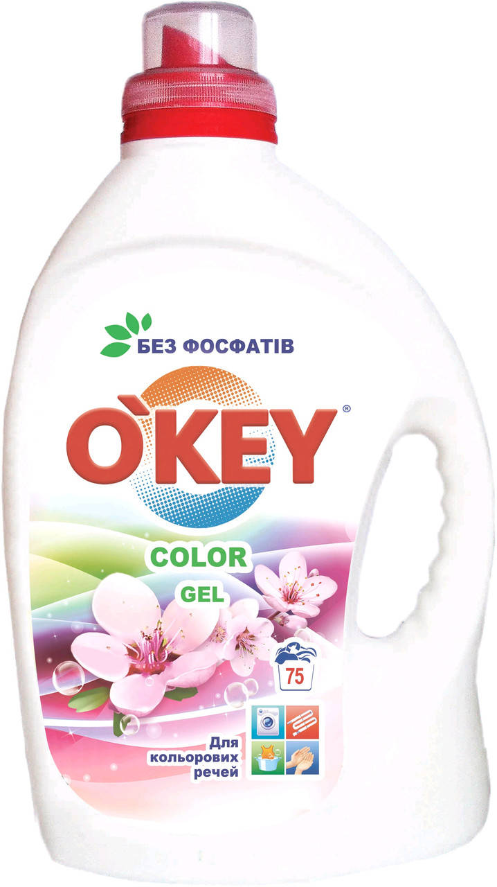 

Гель для стирки цветных вещей O'key Color Gel 3л