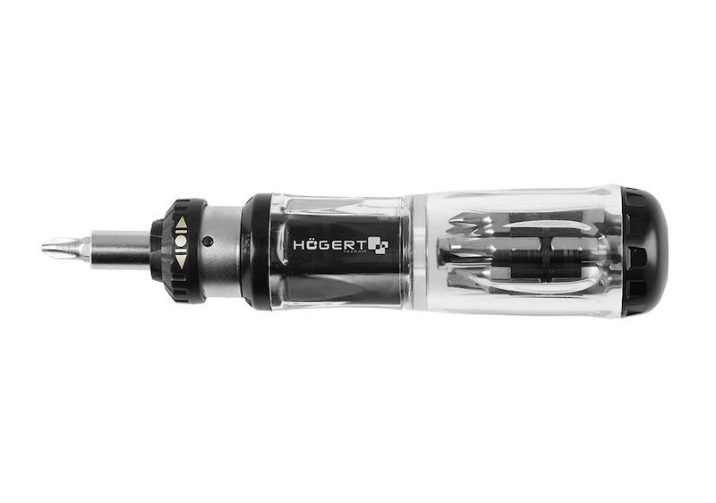

Отвертка с сменными наконечниками внутри HOGERT HT1S216