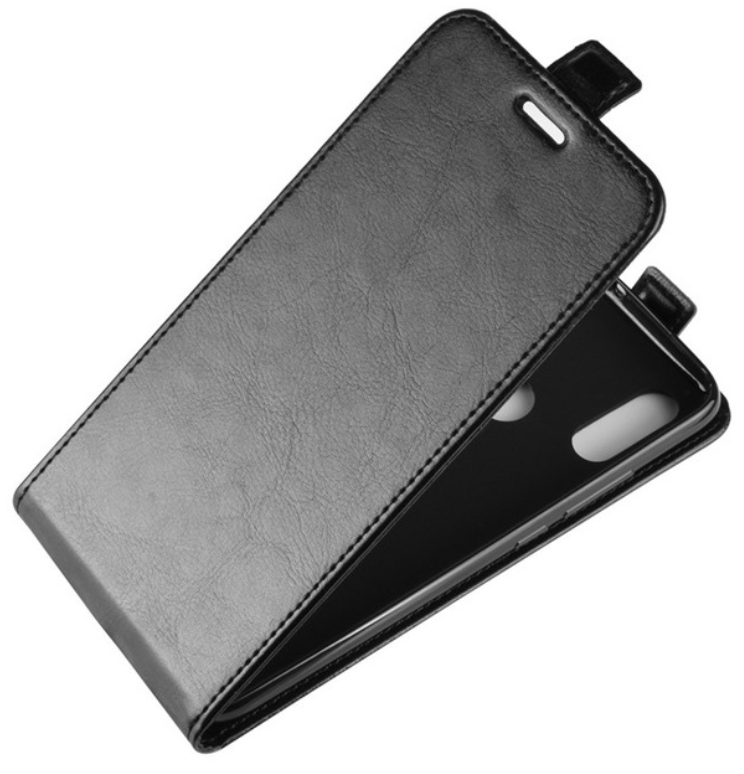 

Кожаный чехол флип для Xiaomi Redmi 7 черный