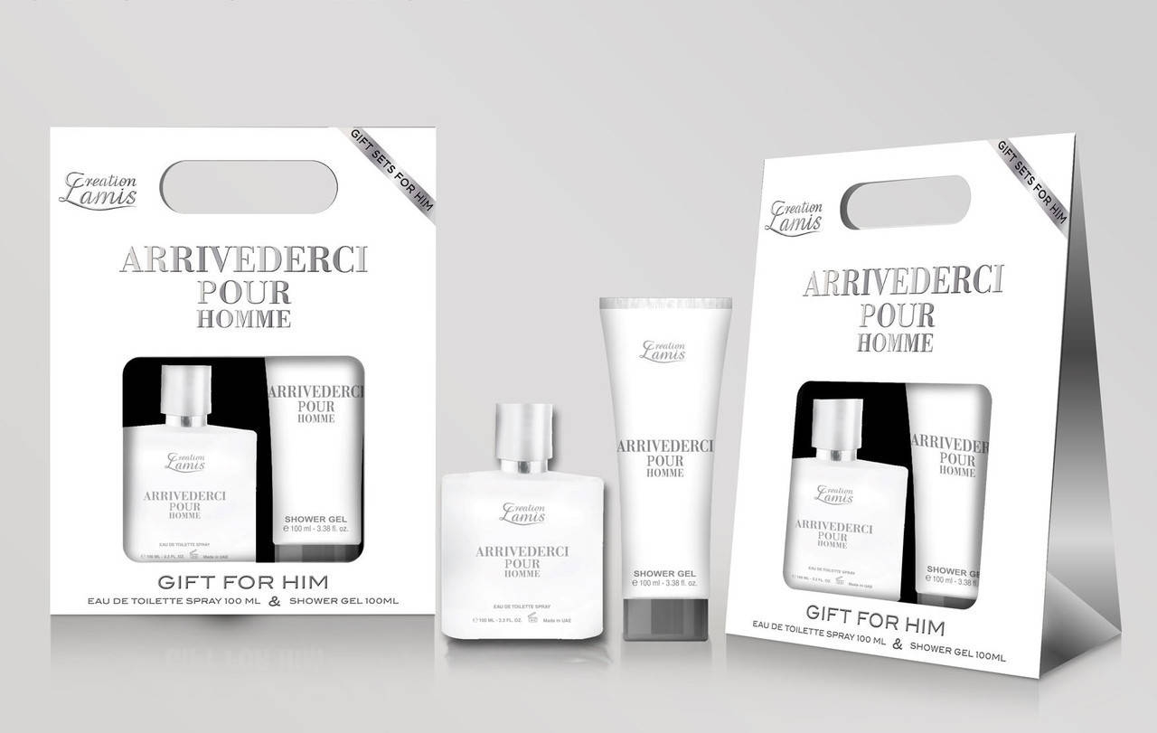 

Мужской набор arrivederci 100 ml edt + sg 100ml