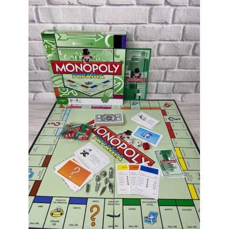 

Настольная игра Монополія UA monopoly классическая с металлическами фишками как Husbro