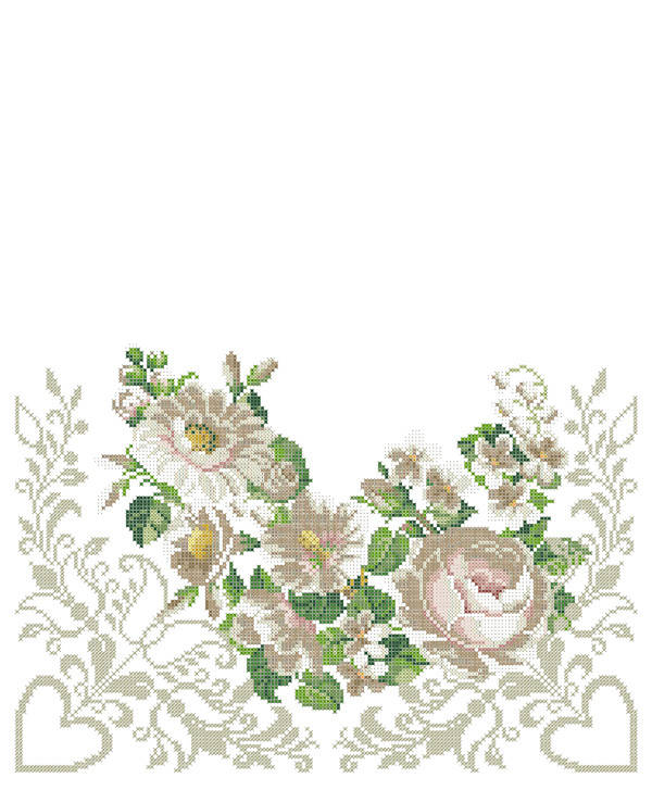 

СВРг-13. Схема для вишивки бісером Весільний рушник