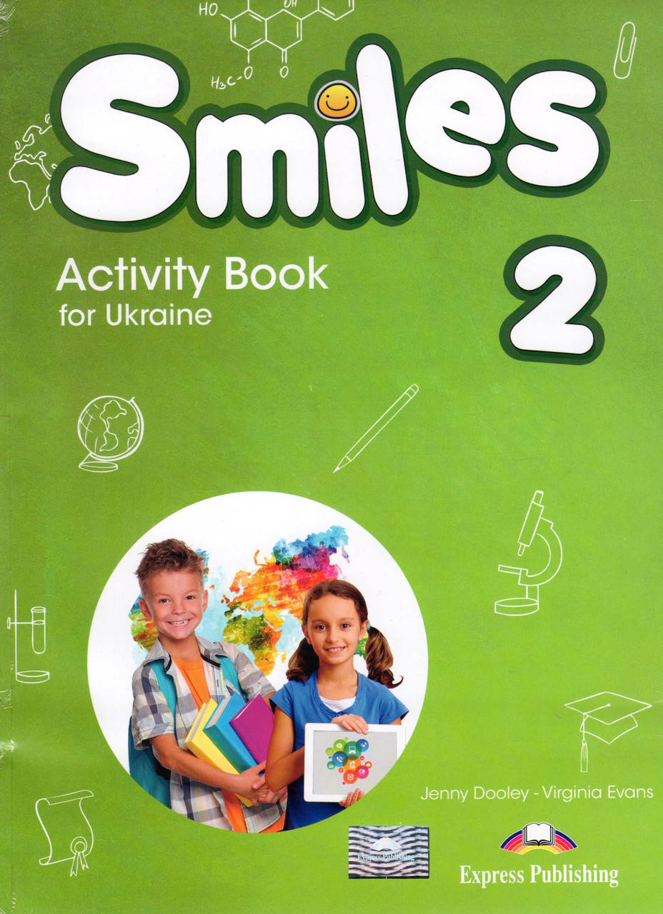 

Рабочая тетрадь Smiles 2 for Ukraine Activity book (with stickers & cards inside)