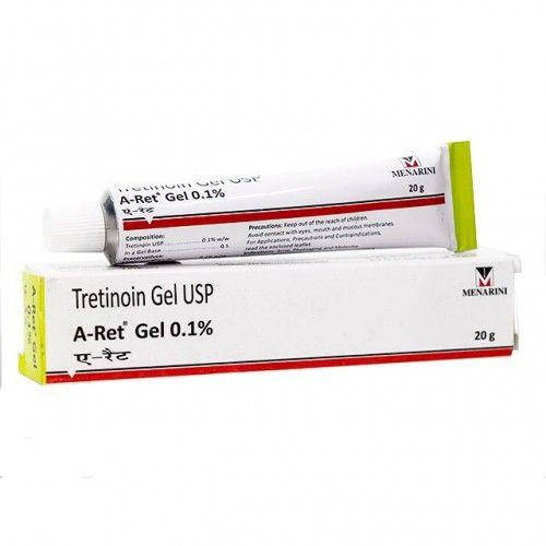 

Третиноин гель 0,1% (Tretinoin gel) 20г Menarini A-Ret Gel. От прыщей,морщин.