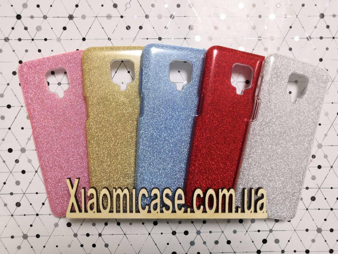 

Силиконовый чехол накладка Блестки для Xiaomi (Ксиоми) Redmi Note 9S / 9 Pro / Pro Max