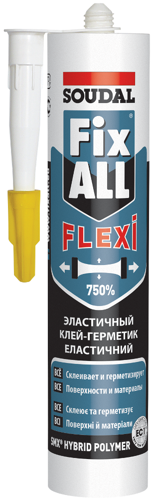 

Клей-герметик FIX ALL Flexi серый (290мл Soudal)