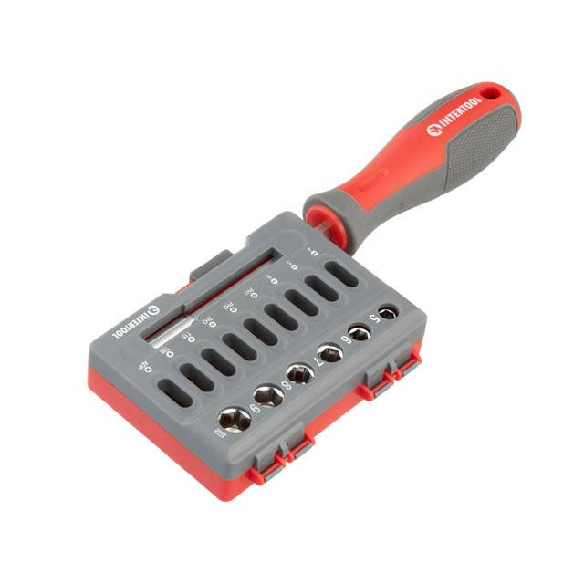 

Отвертка с комплектом насадок 16 ед INTERTOOL VT-3345