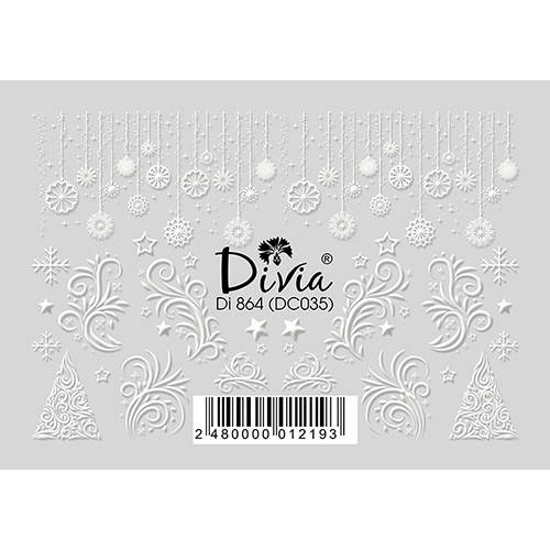 

Наклейки Divia 3D Di864 цветные DC035 зима (14304Gu)