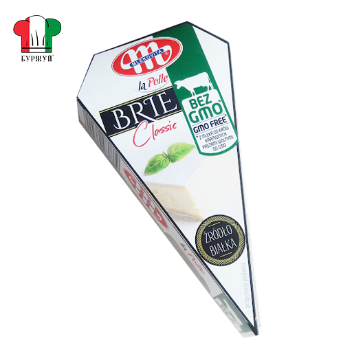 

Сыр бри classic La polle, тм Mlekovita 60% 125г