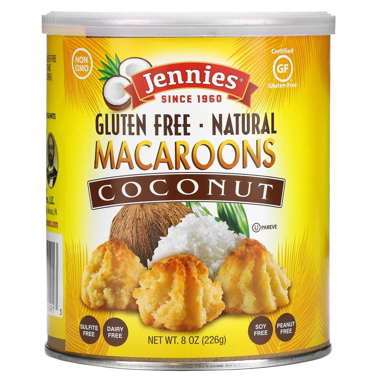 

Jennies Macaroons, Кокосовые макаруны, 226 г - Оригинал