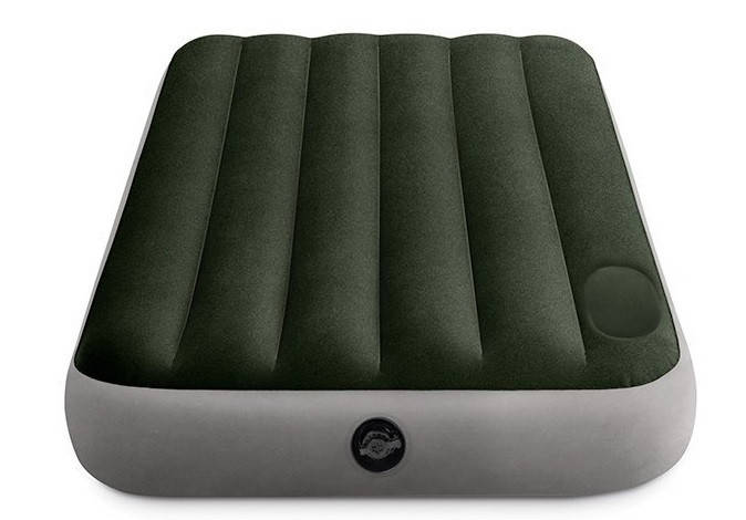 

Матрас надувной одноместный Intex 64761 99x191x25см, зеленый, Зелёный