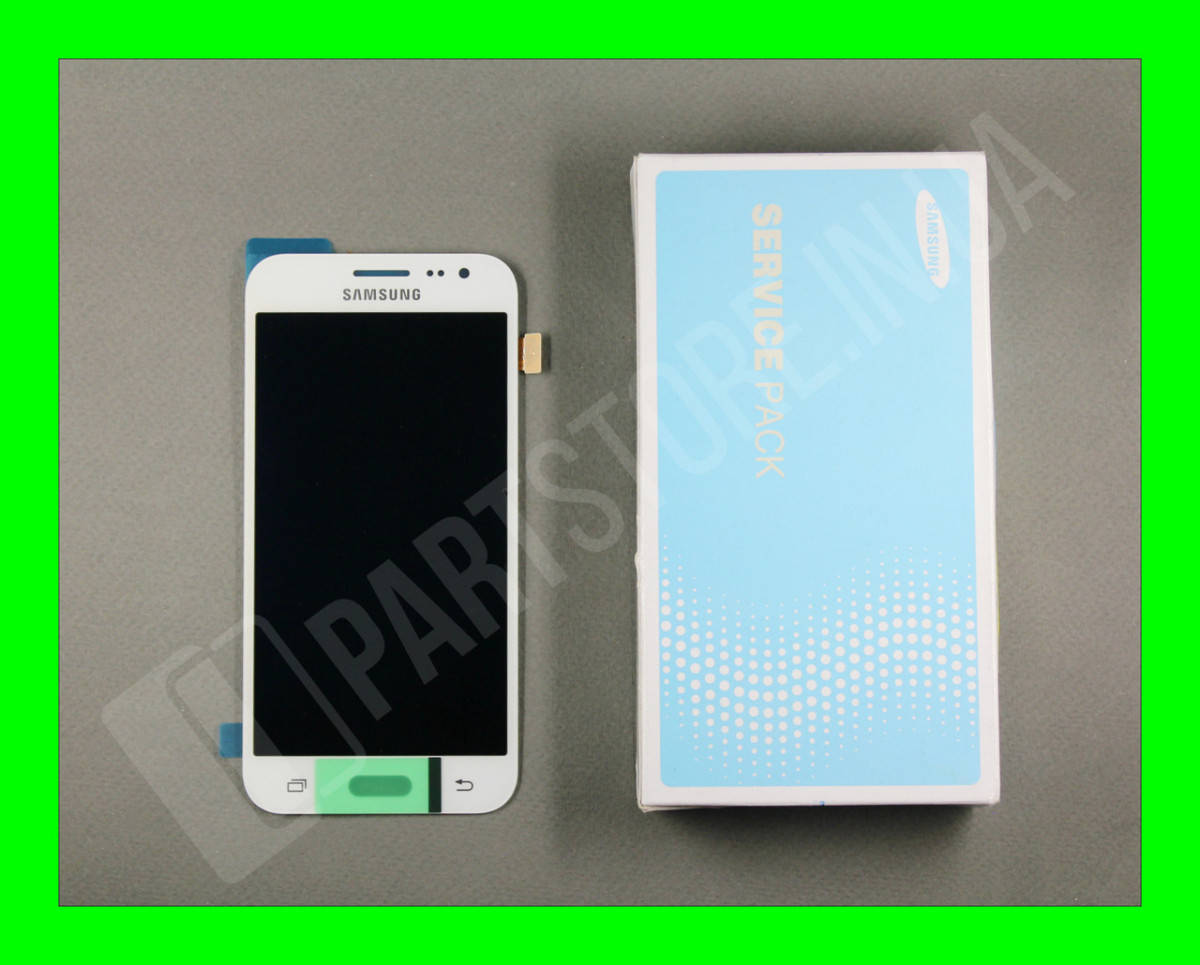 

Дисплей Samsung J200 White J2 2015 (GH97-17940A) сервисный оригинал, Белый