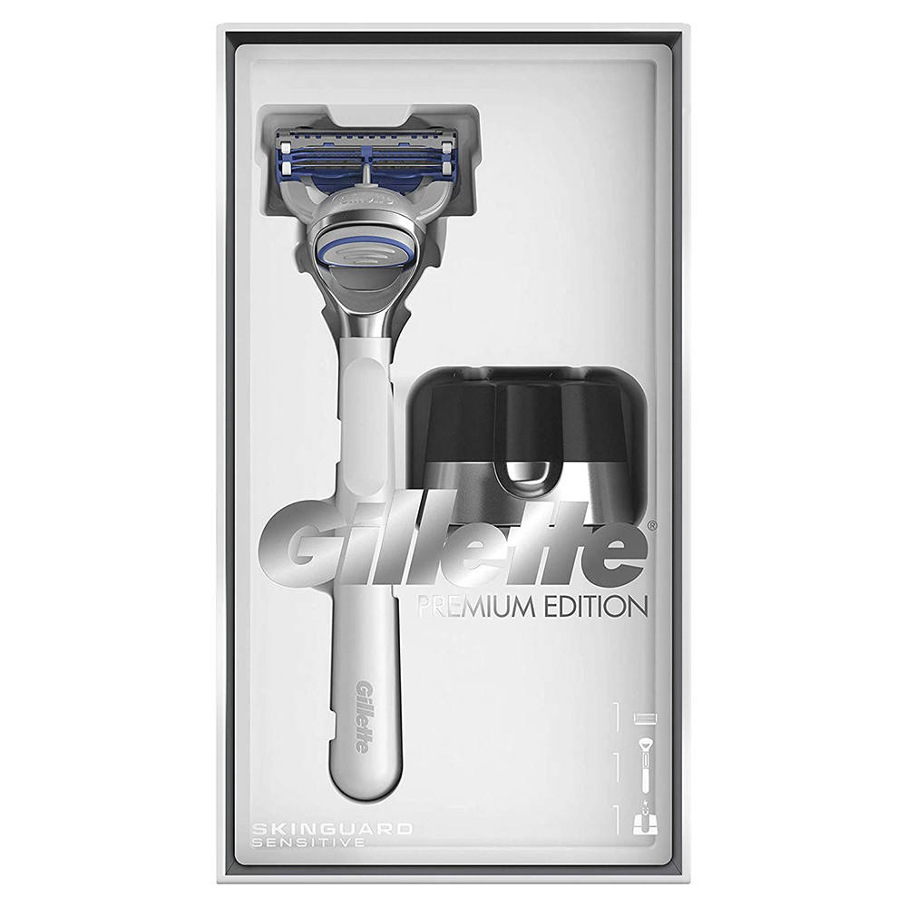 

Подарочный набор Gillette Skinguard Sensitive Premium Edition (7702018507221), Белый