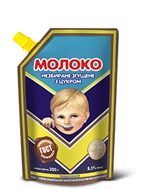 

МОЛОКО НЕЗБИРАНЕ ЗГУЩЕНЕ З ЦУКРОМ (ГОСТ) ДОЙ-ПАК 240Г. Первомайський МКК