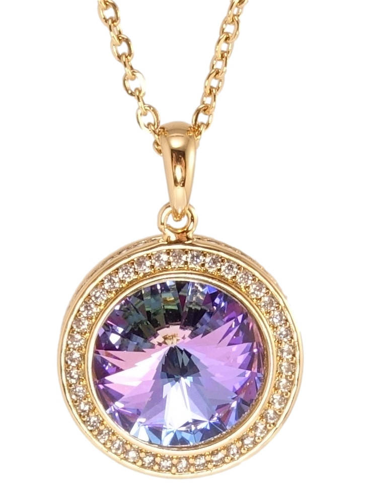 

Кулон Xuping Позолота 18K с кр-ми Swarovski на цепочке "Кристалл Paradise Shine с цирконием" дл. 40-45см х 1мм