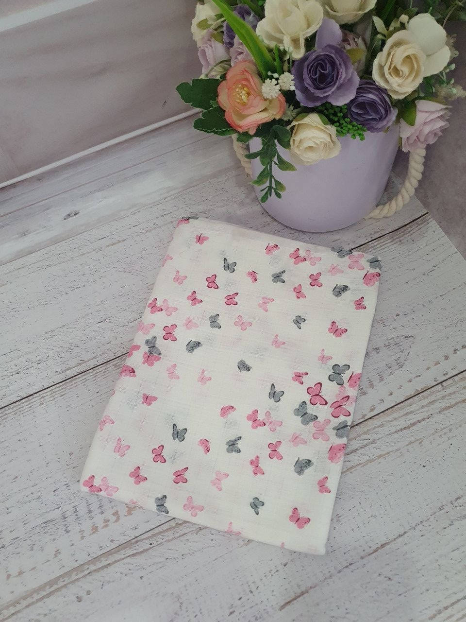 

Муслиновая пеленка " бабочки", Разные цвета