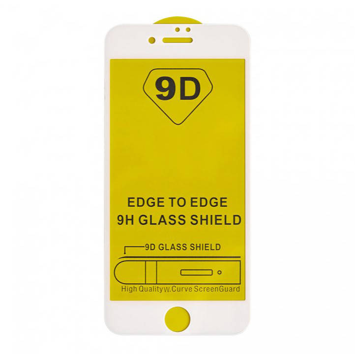 

Защитное стекло 9D на iPhone 6 / 6s White, Белый