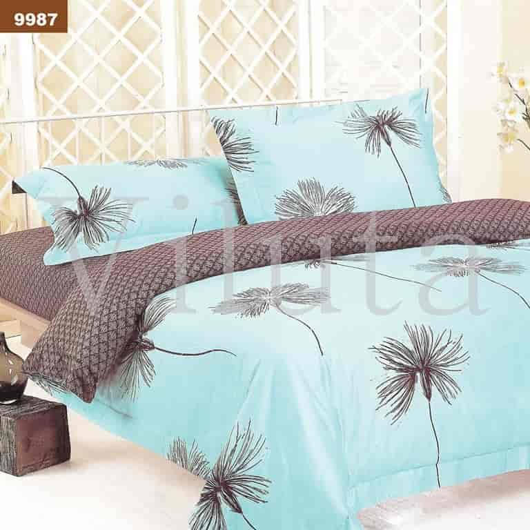 

Комплект постельного белья Вилюта (Viluta) Ранфорс одуванчик, Голубой