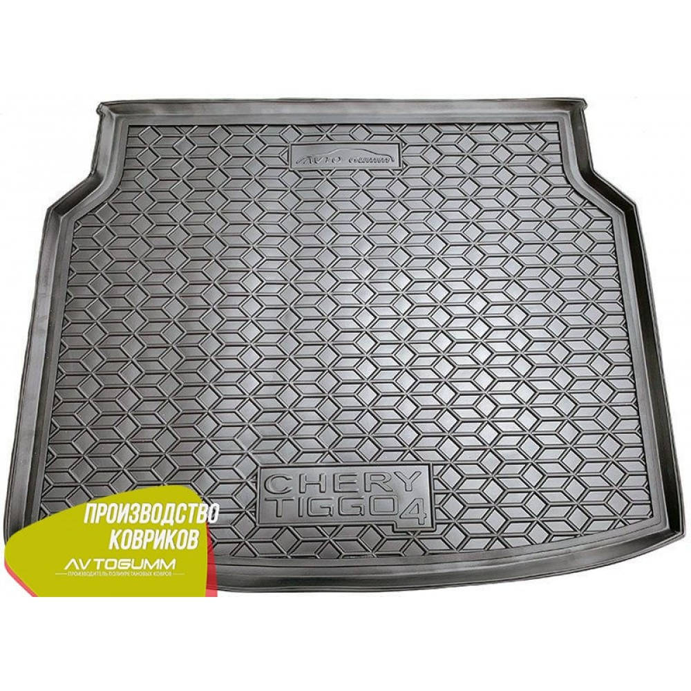 

Автомобильный коврик в багажник Чери Тиго 4 Chery Tiggo 4 2018- (Avto-Gumm), Черный