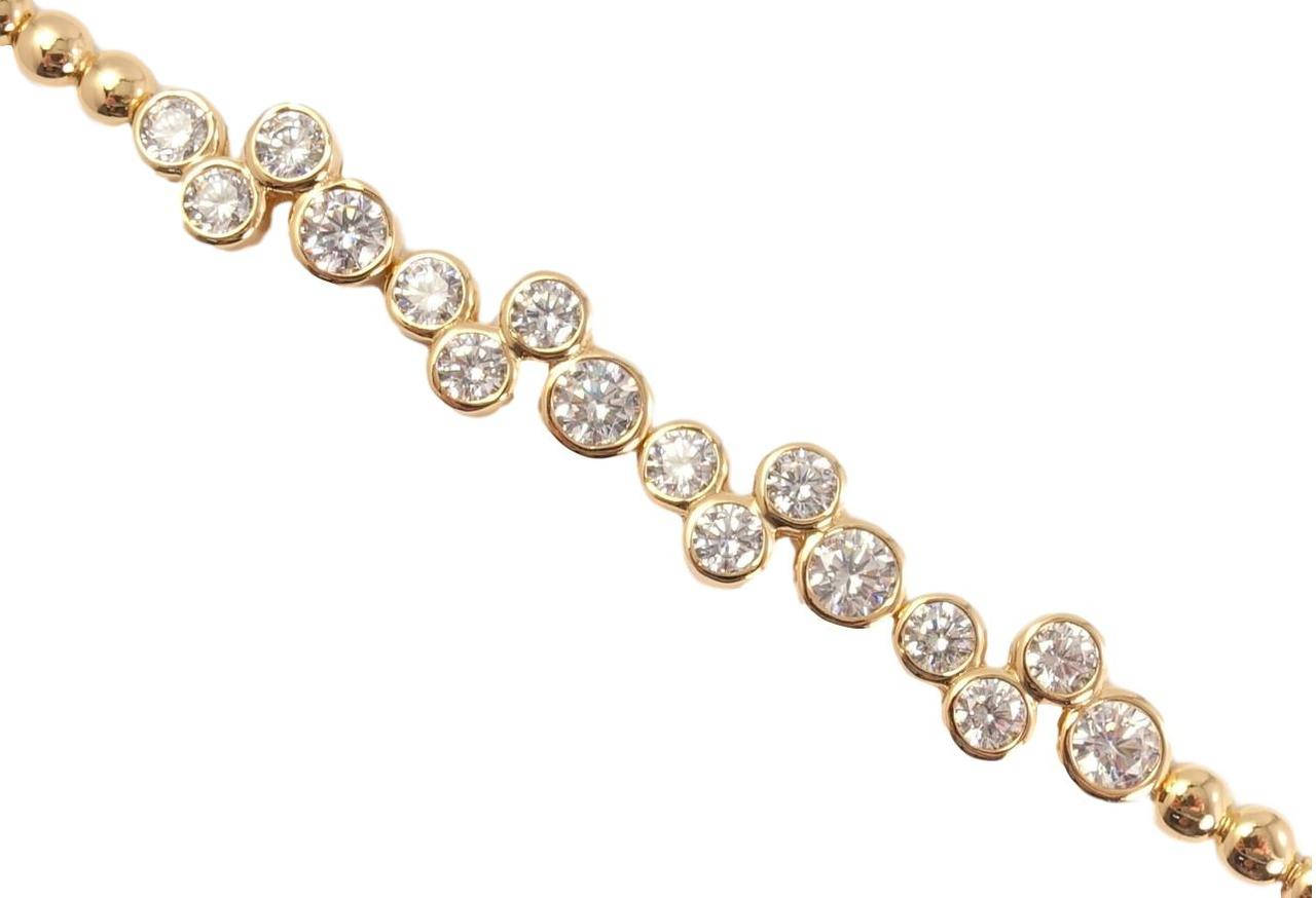 

Браслет Xuping Позолота 18K "Кристальные облака" длина с доп.замком 16.5,18.5см х 4мм