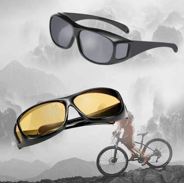 

Антибликовые очки для водителей HD Vision 2 шт (для дня и ночи), очки антифары, водительские очки
