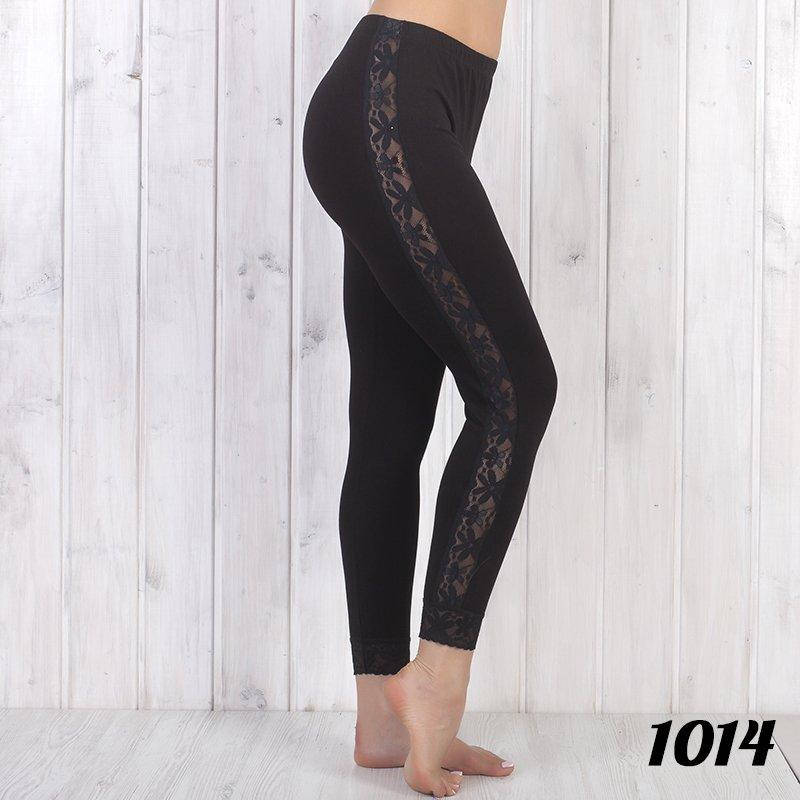 

Лосины женские с кружевом Lady (Турция) ld1014, Черный