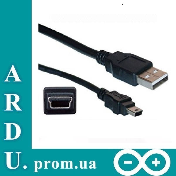 

Кабель USB Mini Usb Miniusb AM/5P для Arduino Nano 0,7м​ [#C-1]