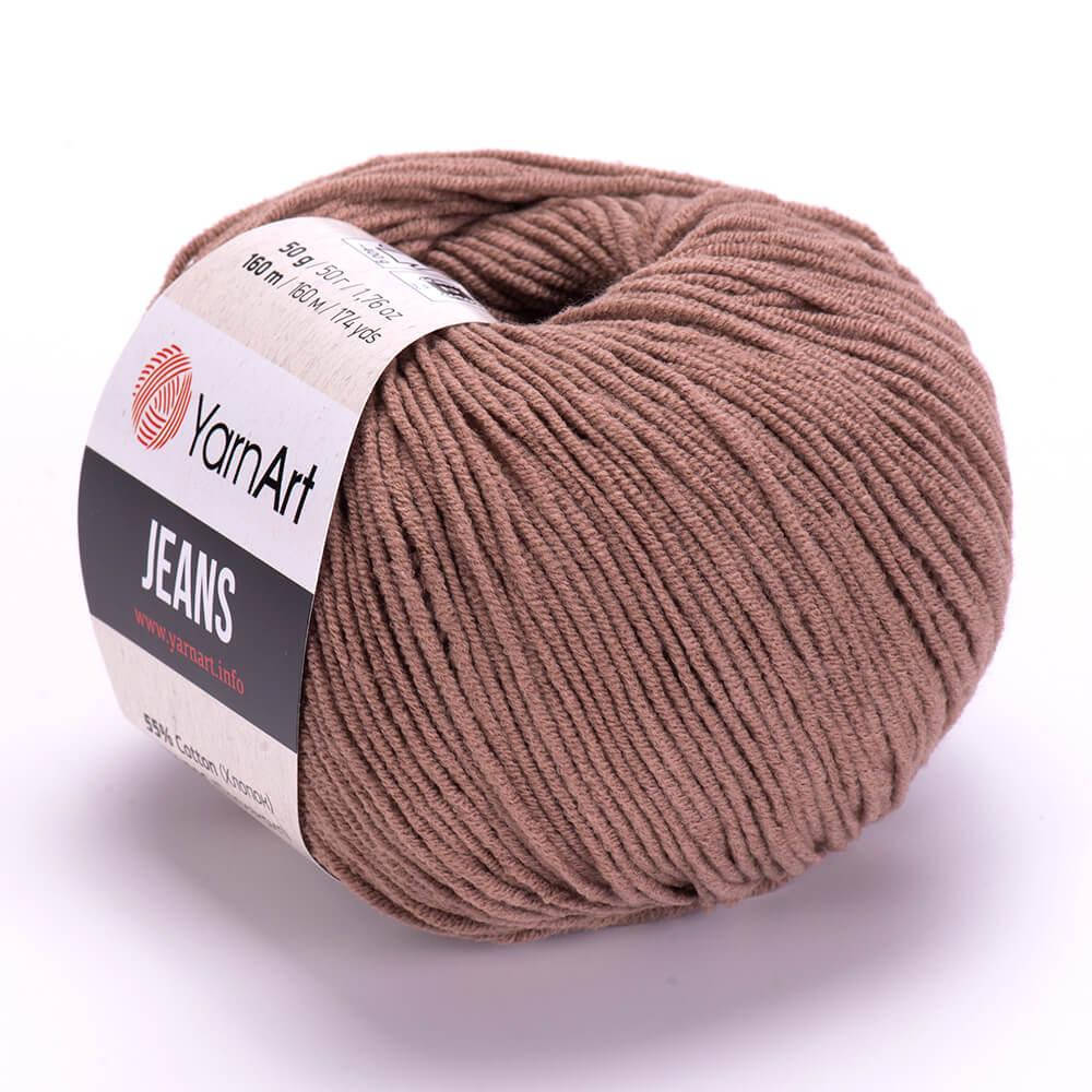 

Yarnart Jeans (ЯрнАрт Джинс) № 71 кофе с молоком (Пряжа полухлопок, нитки для вязания)