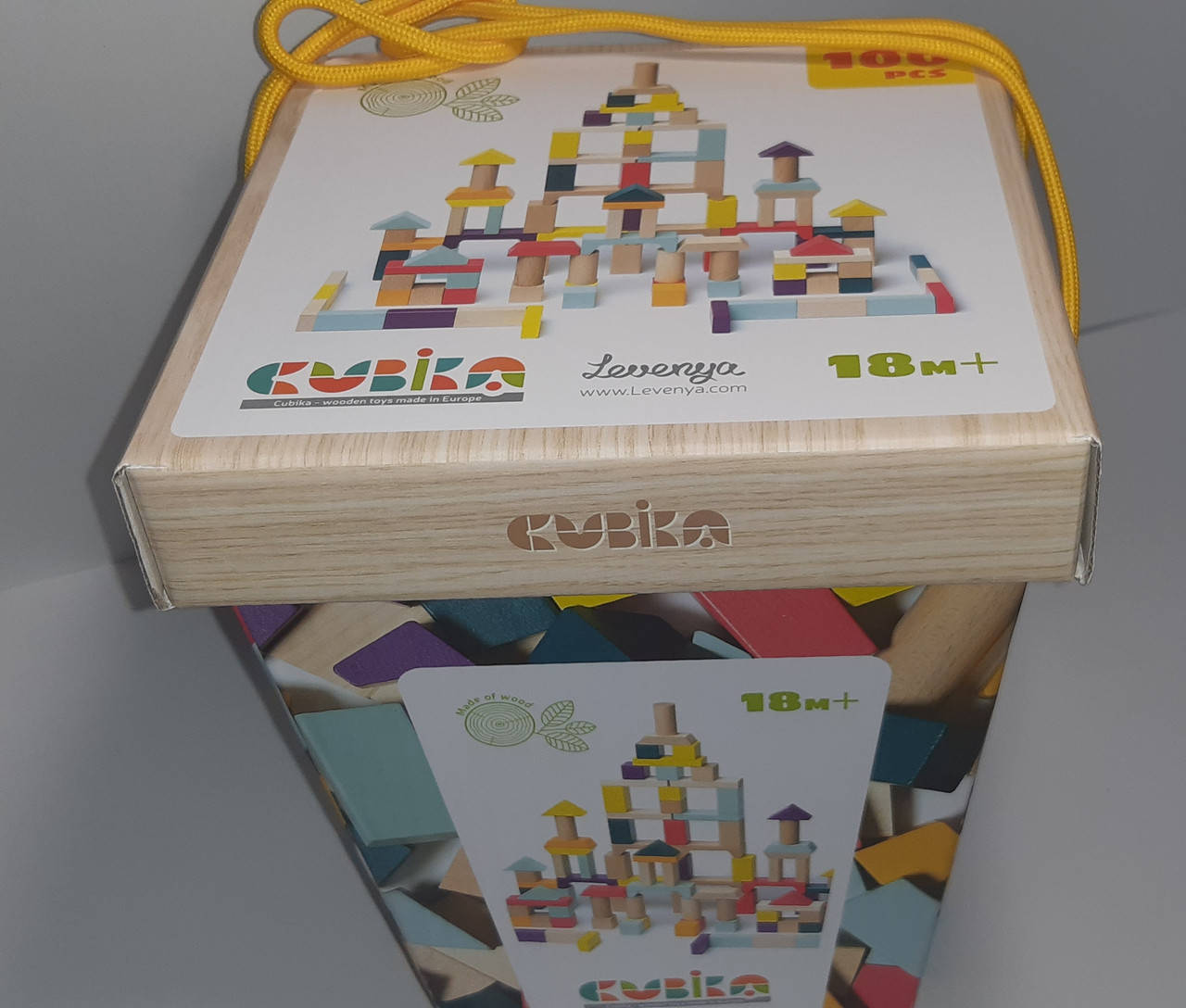 

Детский деревянный конструктор "Cubika 1", Разные цвета