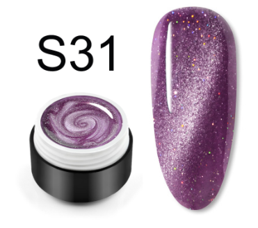 

Гель глиттерный кошачий глаз 5 мл, номер S31