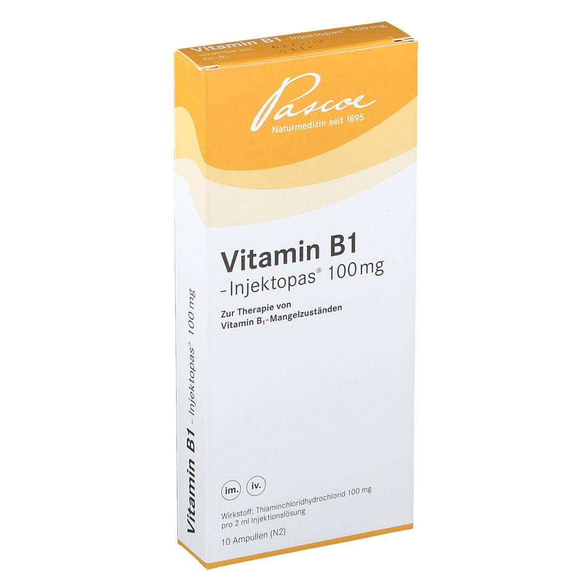 

Vitamin B1-Injektopas® / Витамин Б1 (Кокарбоксилаза) 10 ампул Германия