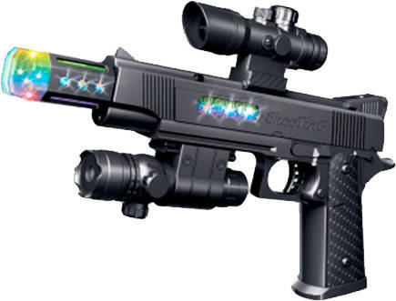 

Пистолет игрушечный со световым и звуковым эффектом Colt 1911 ZIPP Toys 828B, Lala.in.ua