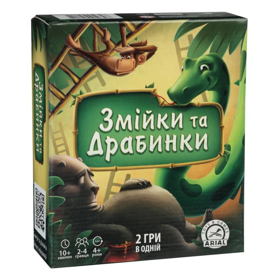 

Настольная игра Змейки и лестницы Arial 910398 на укр. языке