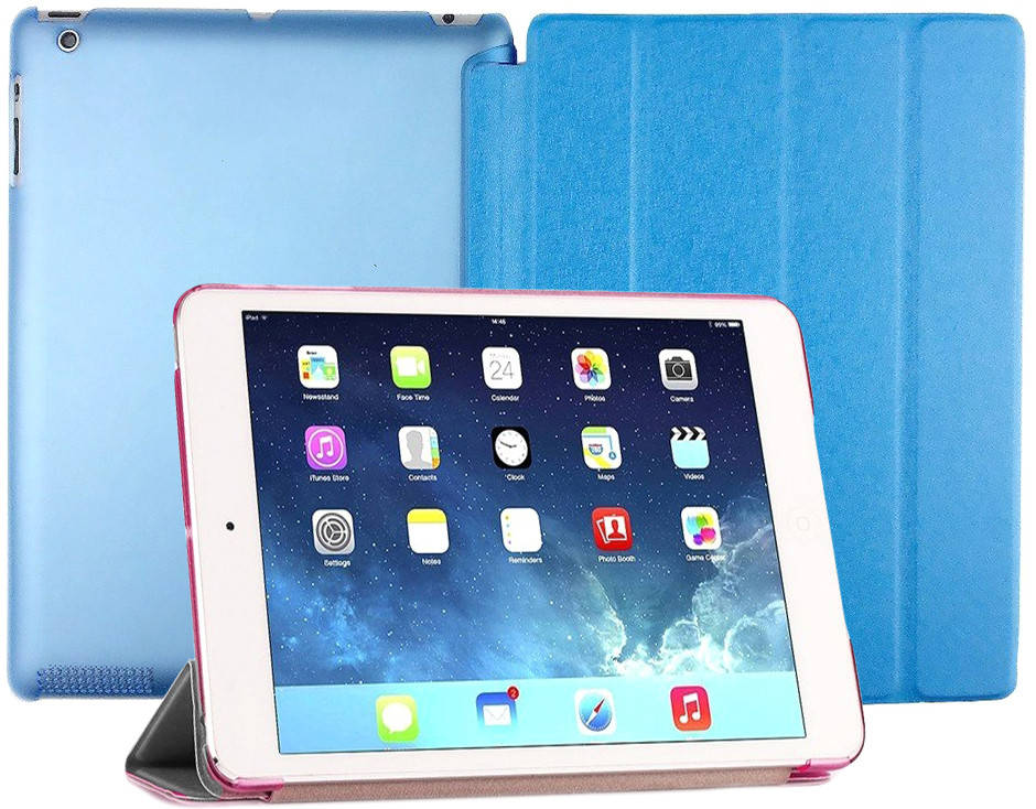 

Чехол Smart Case iPad 2/3/4 Silk Magnet Light Blue, Синий