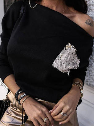 

Женская кофта весення стильная молодежная с карманом "Story" размеры 42-44, 46-48, серый, черный, капучино