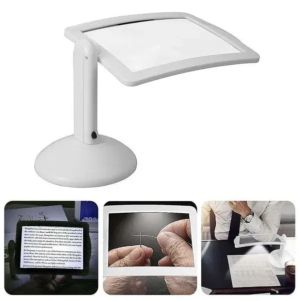 

Лупа настольная многофункциональная Brighter Viewer с подсветкой,подсветка, Белый