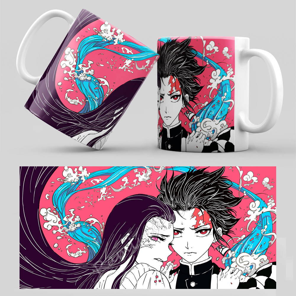 

Чашка Аниме Kimetsu no yaiba, Белый