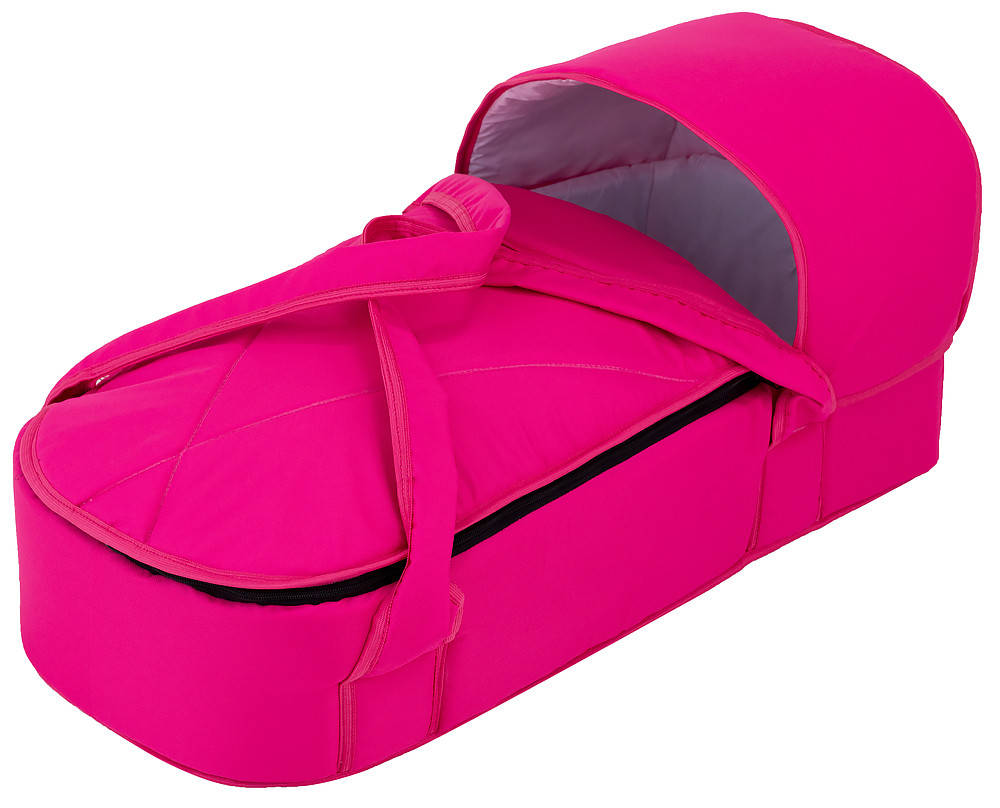 

Люлька переноска детская для новорожденных на выписку Babyroom твердым дном Малиновая, Малиновый