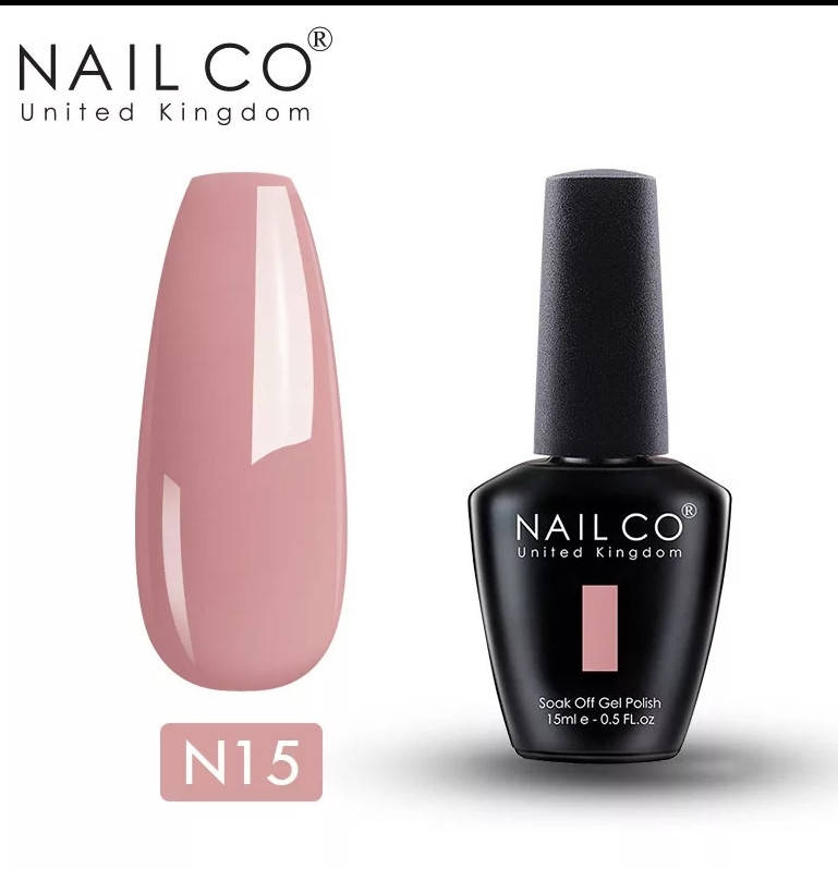 

Гель лак Nail Co 15 мл для ногтей под УФ лампу UV LED Нюд 15