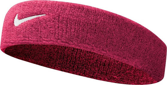 

Повязка на голову Nike Swoosh Headband для фитнеса и спорта хлопок-полиэстер-нейлон (NNN07101OS) Темно-Розовый