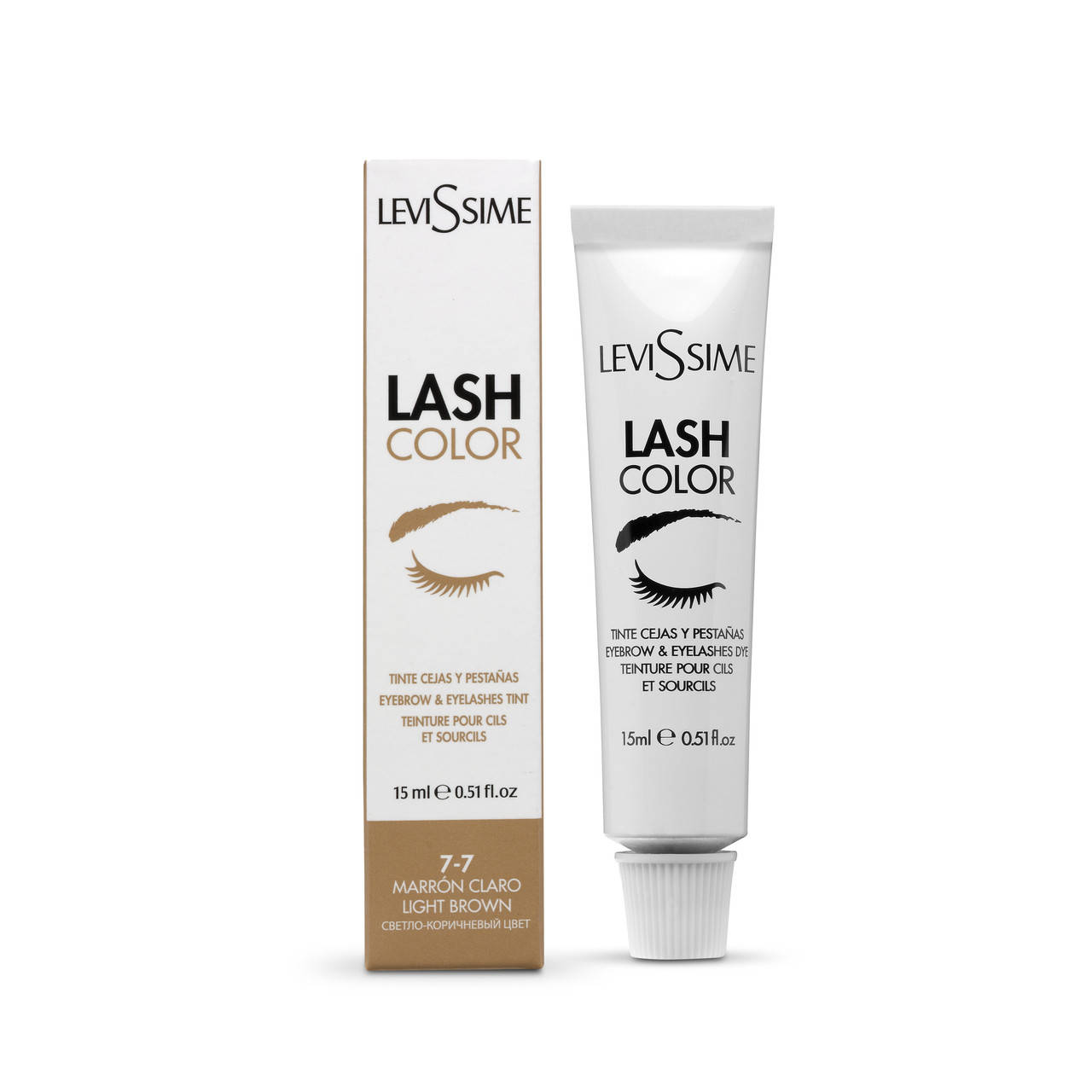 

Краситель для бровей и ресниц Levissime Lash color Светло-коричневый 7-7