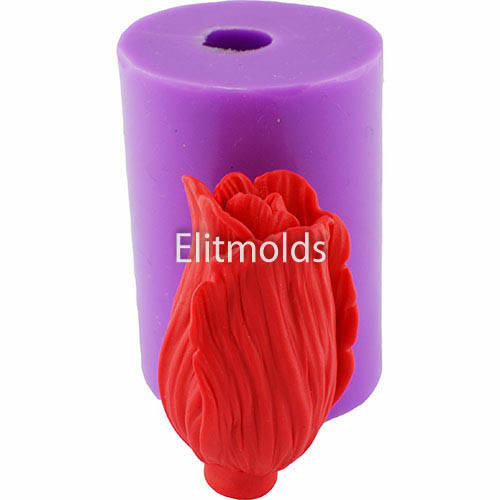 

Силиконовая форма Роза Сфинкс закрытый бутон 3D