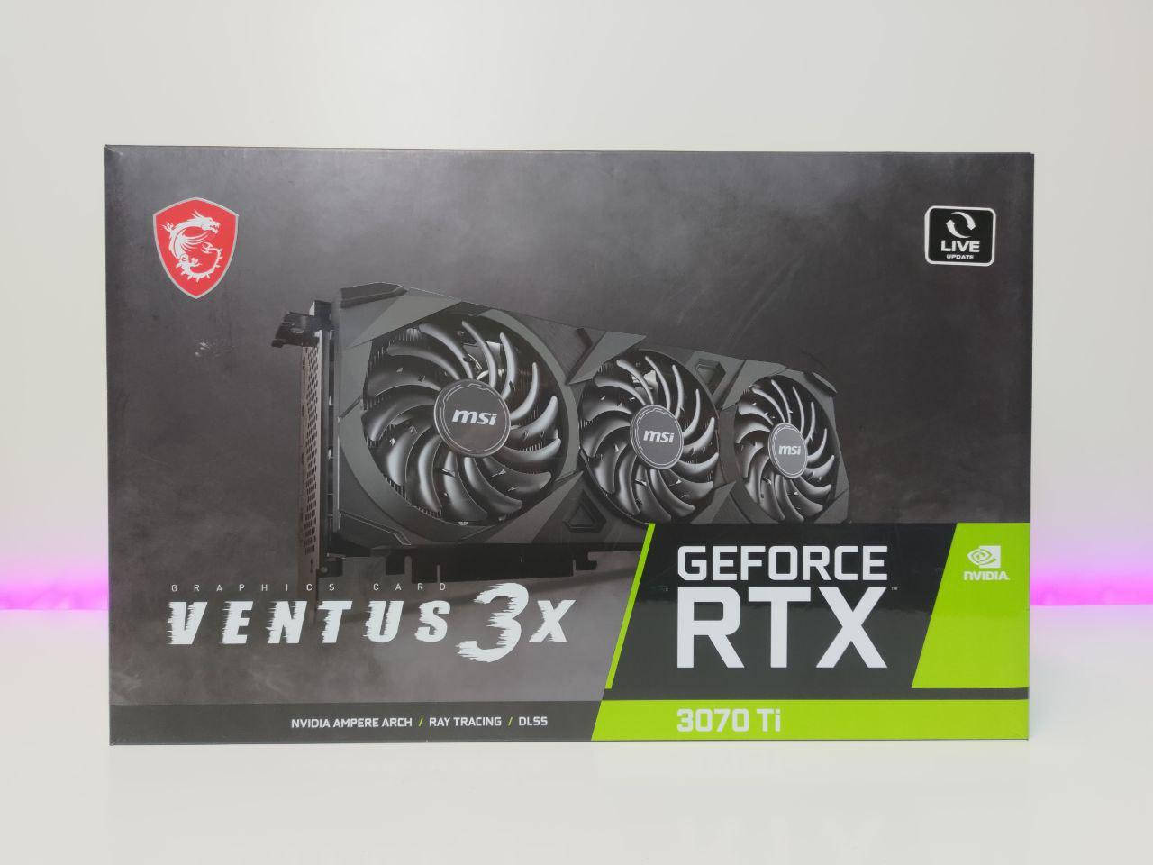 

Видеокарта MSI GeForce RTX 3070 Ti VENTUS 3X 8G 1xHDMI, 3 x DisplayPort