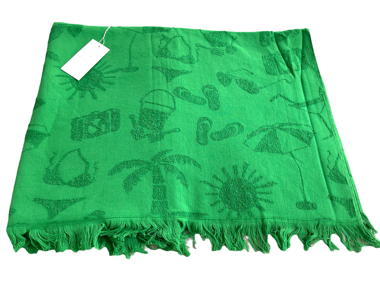 

Пляжное полотенце Maison Dor Miami Green хлопок 100-200 см зеленый, Зелёный